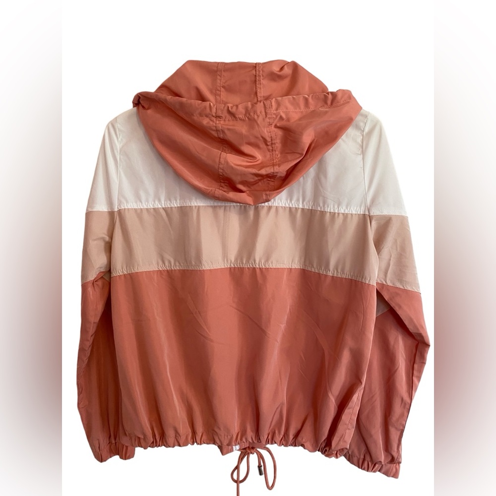 Love Tree Women’s Pink Colorblock Windbreaker Size S Like New - Picture 2 of 9